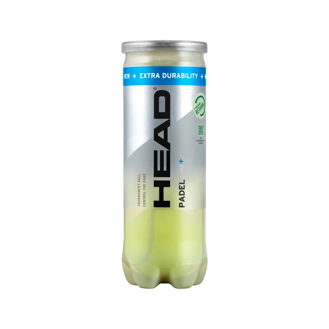 HEAD PRO+ Padel Balls Can of 3 HEAD PRO+ Padel Balls Can of 3
