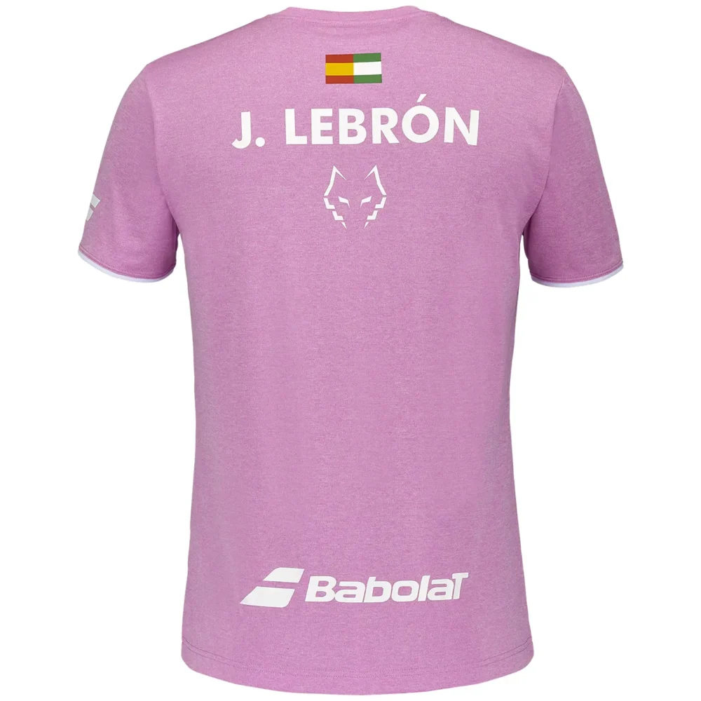 BABOLAT Padel Crew Neck Tee Juan Lebrón Men Pink 01