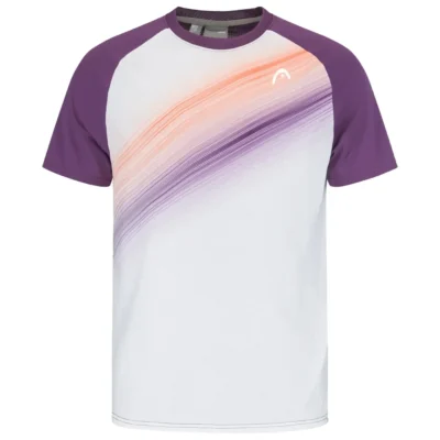 HEAD Performance Padel T-Shirt Men Lilac White 02
