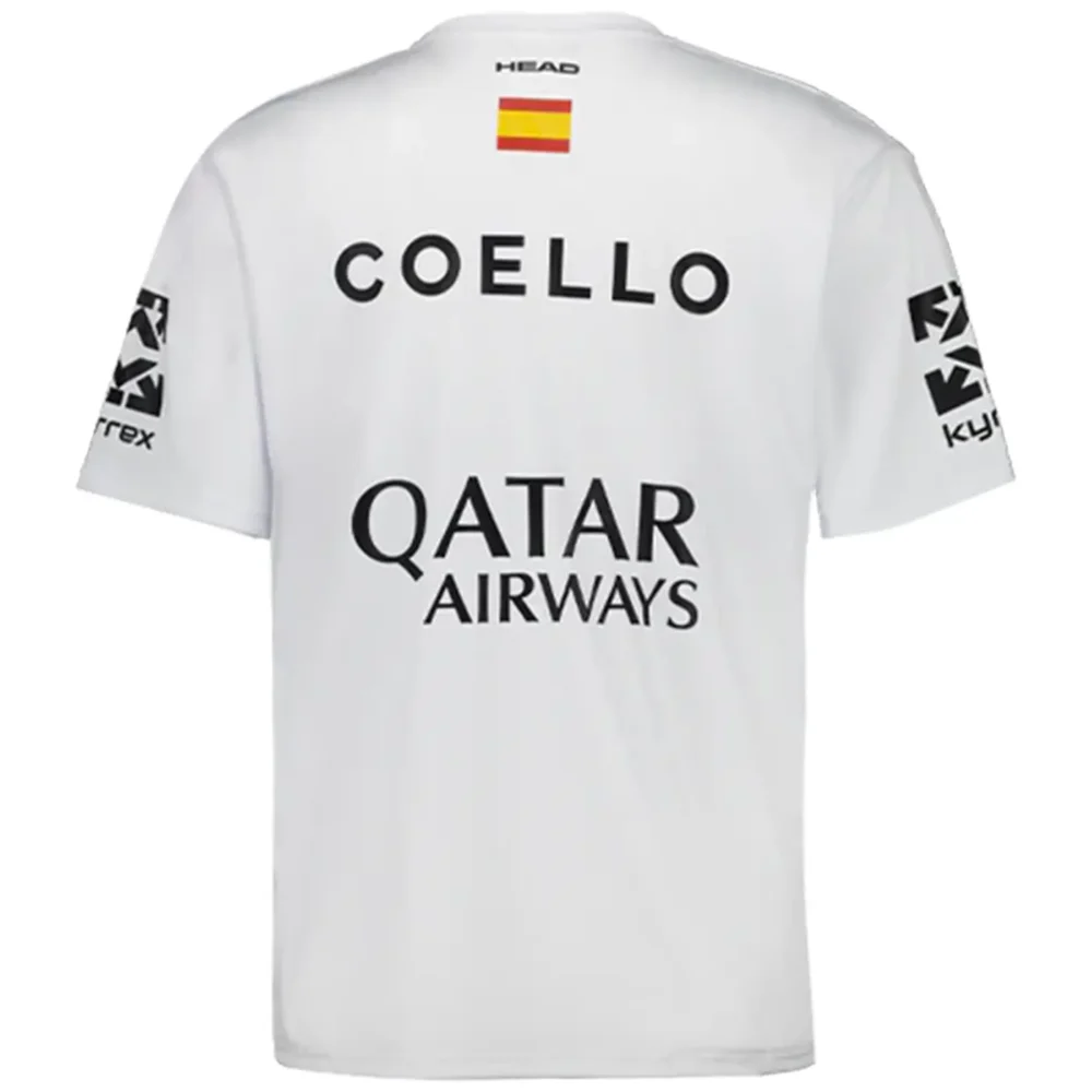 Head Arturo Coello 2025 Padel T-shirt White 02