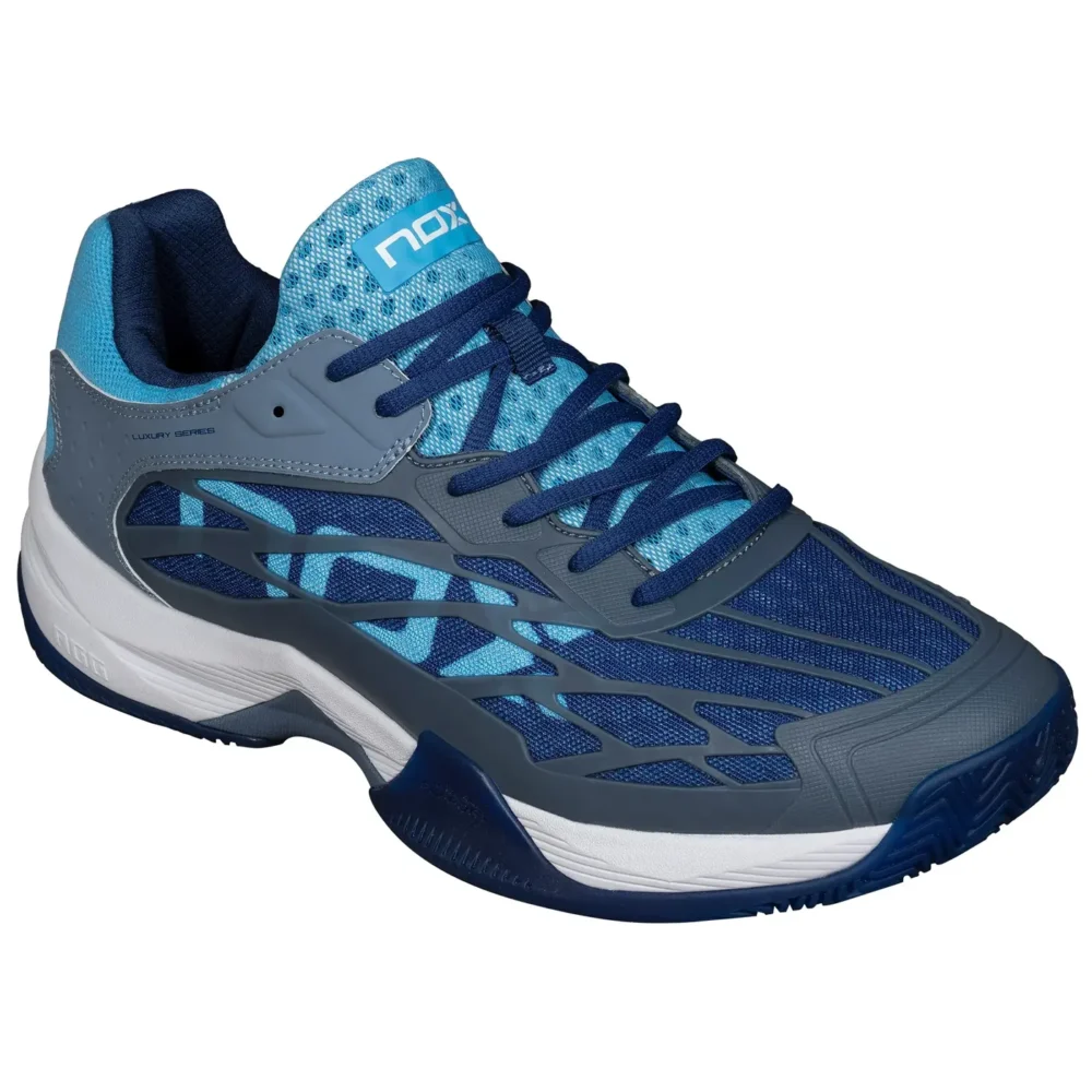 NOX AT10 LUX 2024 Padel Shoes STONE BONNIE BLUE 02
