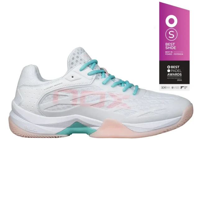 NOX AT10 LUX 2024 Padel Shoes White Potpurri 01