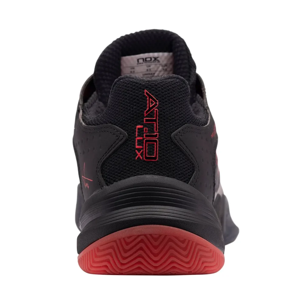 NOX AT10 LUX 2025 Padel Shoes Black Red 10