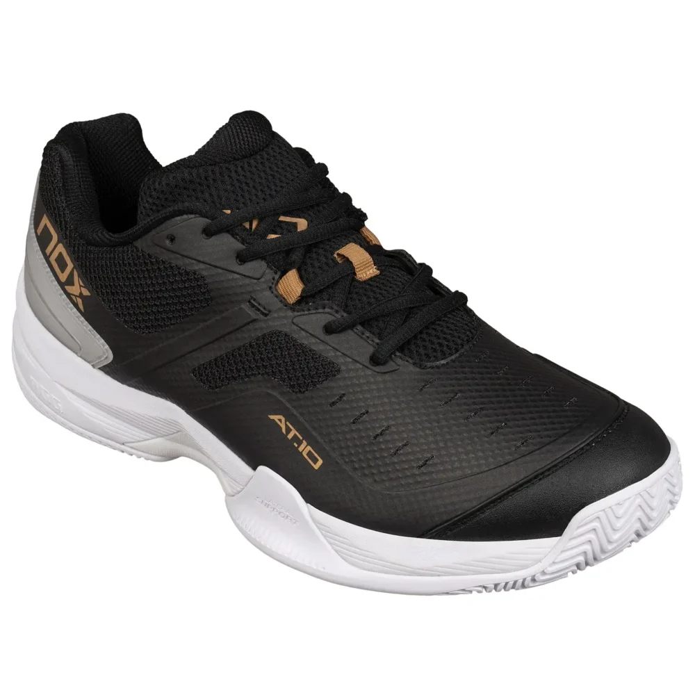 NOX AT10 PRO Padel Shoes 2025 Black Gold 02