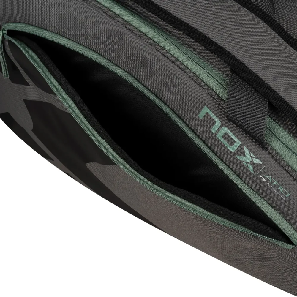 NOX AT10 Team Padel Bag Grey Green 09