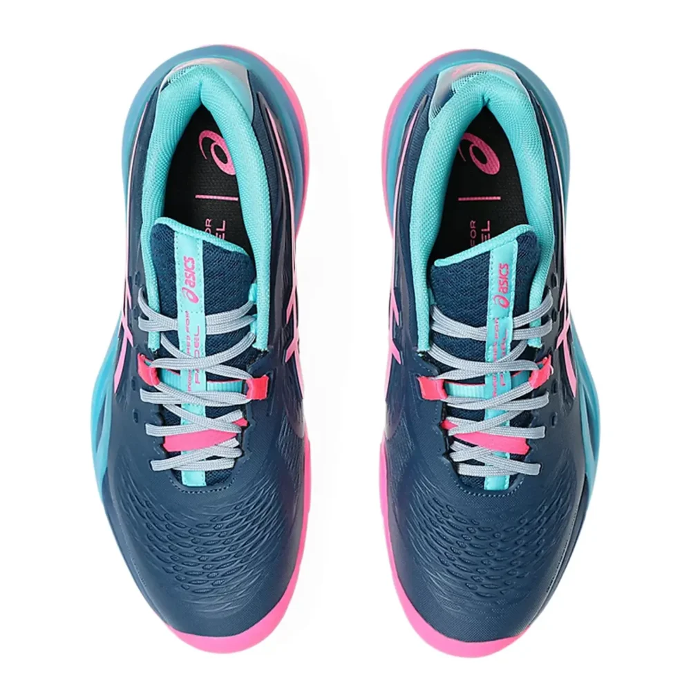 ASICS Gel-Resolution X Padel Shoes Mako Blue Hot Pink 03