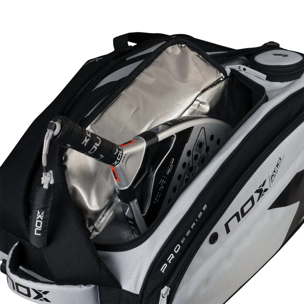 NOX AT10 Competition XL Compact Padel Bag Gris Negro 05
