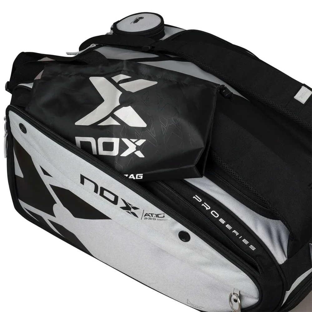 NOX AT10 Competition XL Compact Padel Bag Gris Negro 07