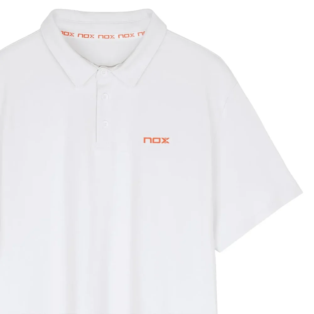 NOX Padel Polo Shirt Team Regular White 01