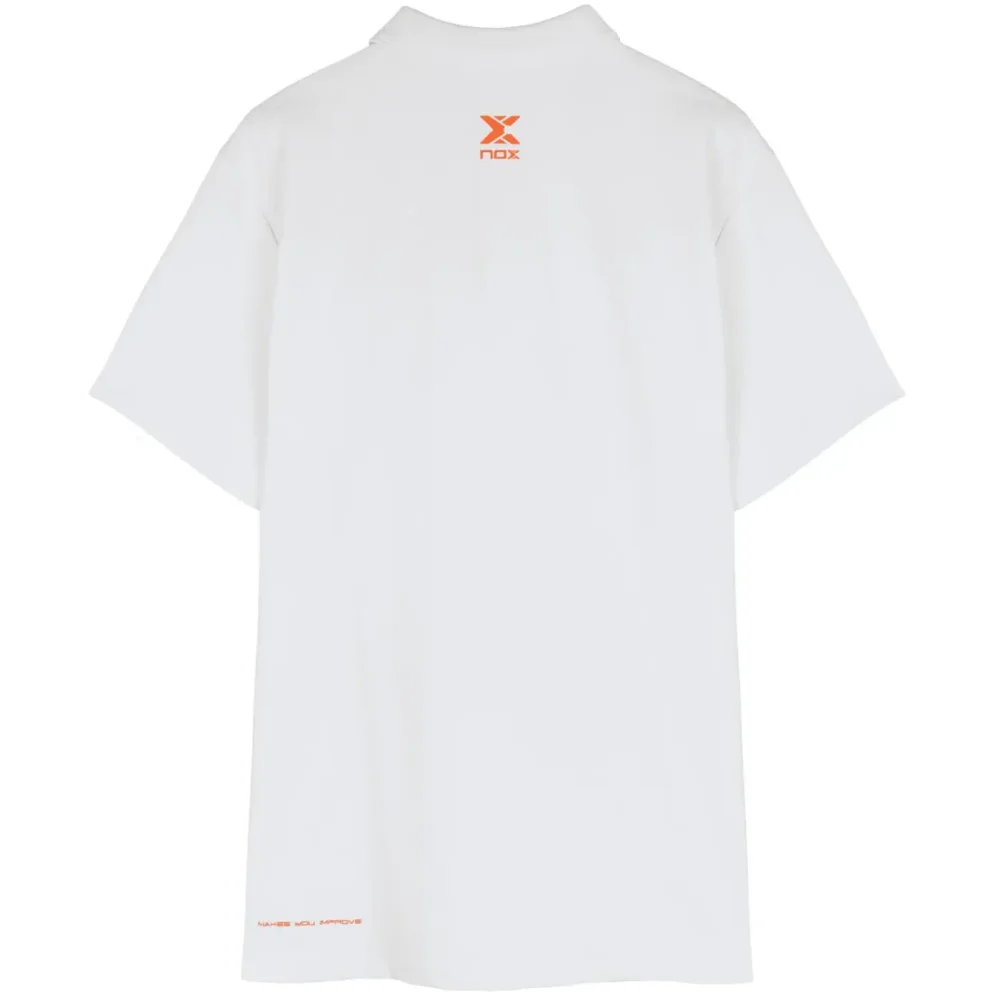 NOX Padel Polo Shirt Team Regular White 02