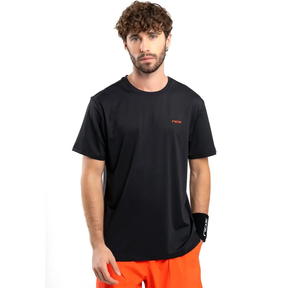 NOX Team Regular Men's Padel T-Shirt Black 03