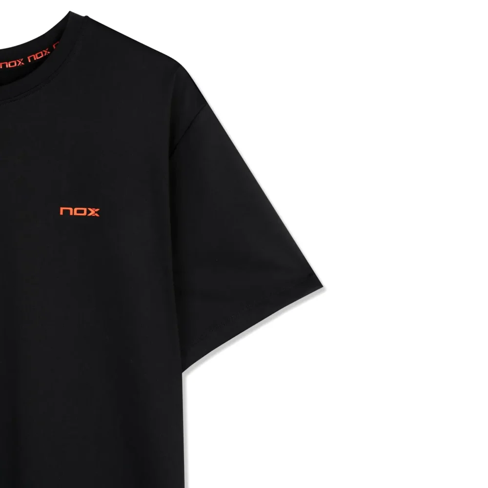 NOX Team Regular Men's Padel T-Shirt Black 04