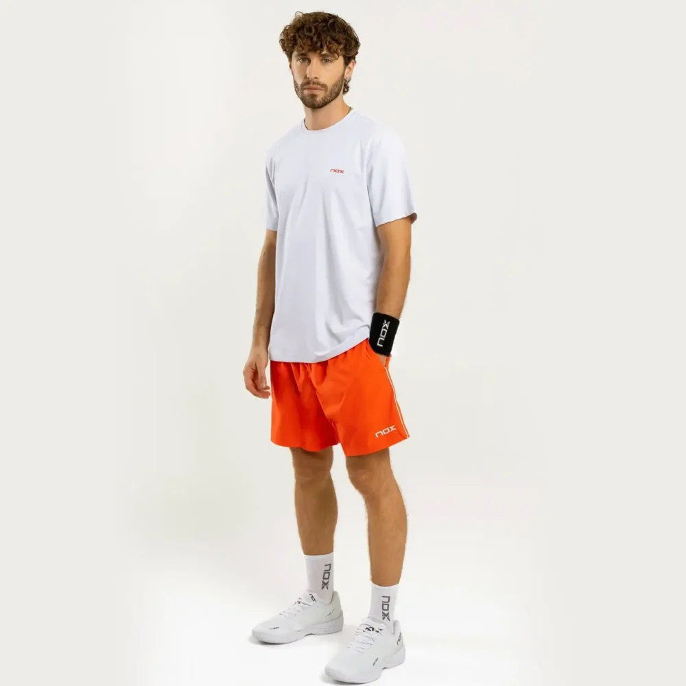 NOX Team Regular Men's Padel T-shirt White 003