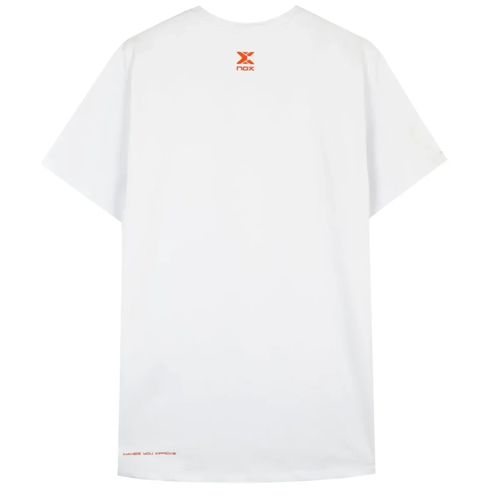 NOX Team Regular Men's Padel T-shirt White 004