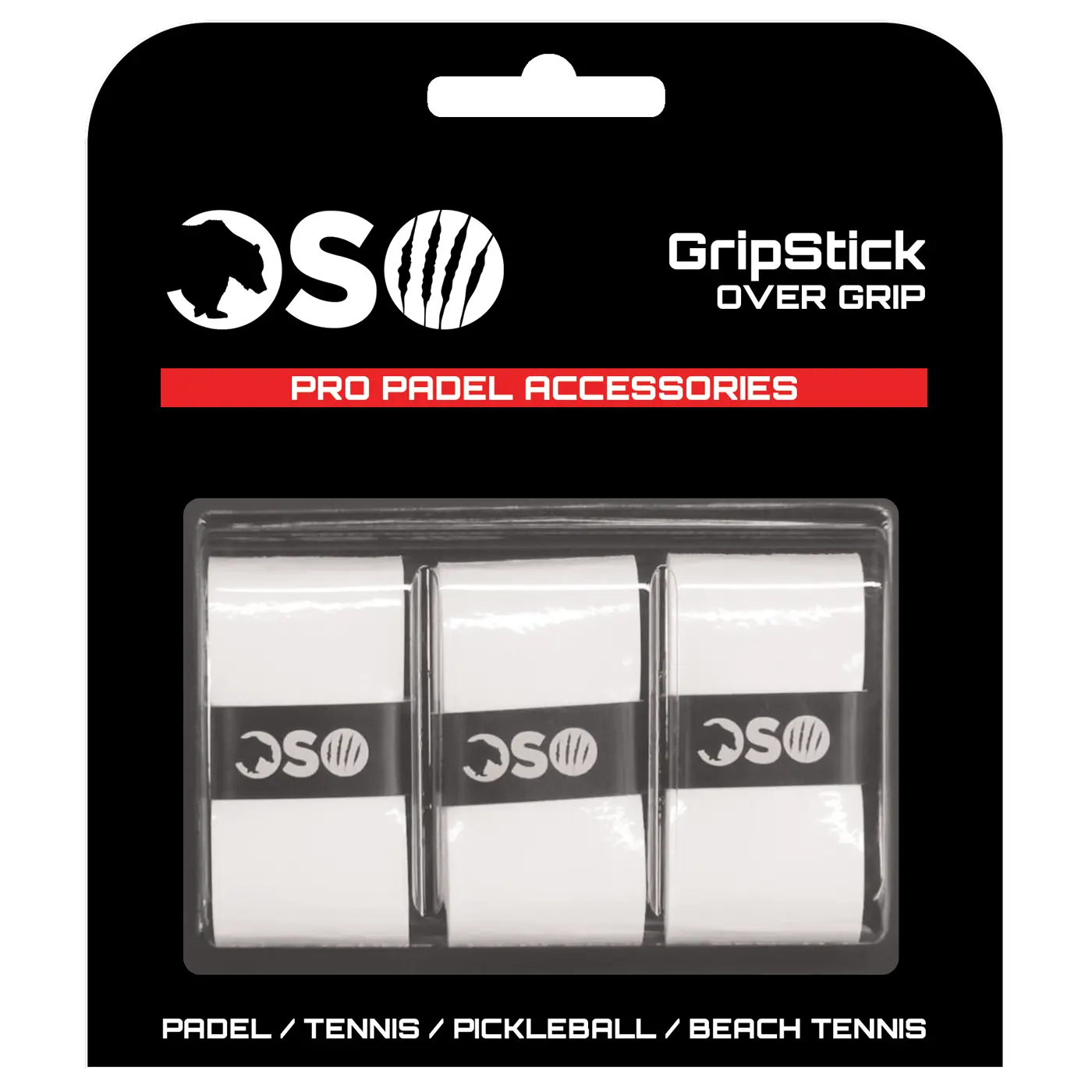 OSO Padel GripStick Overgrip White OSO Padel GripStick Overgrip White