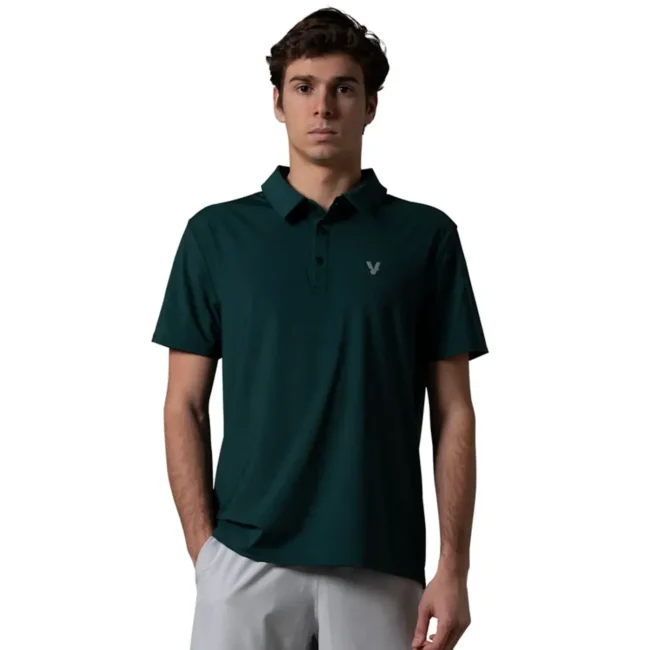 VOLT Padel Performance Polo Shirt Green 01