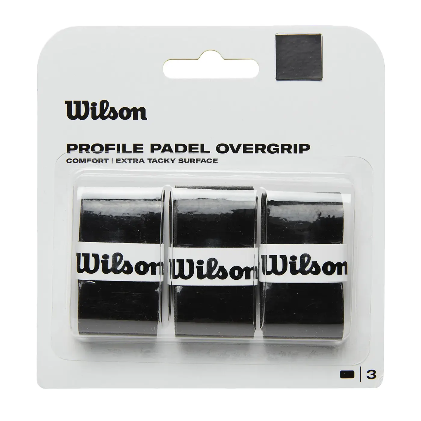WILSON Padel Profile Overgrip Black WILSON Padel Profile Overgrip Black - Image 1