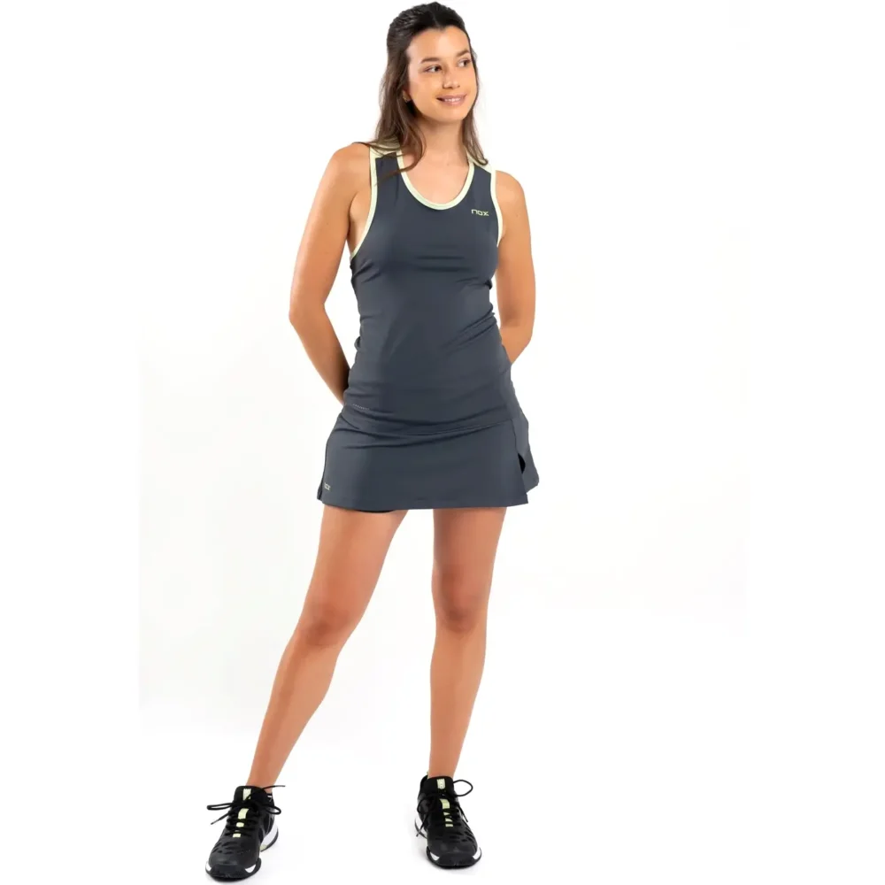 NOX PRO Women's Padel Skirt Charcoal Grey 05