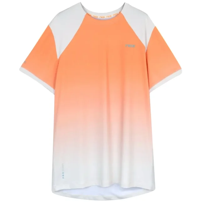 NOX Pro Padel T-Shirt Short Sleeve Mock Orange 01