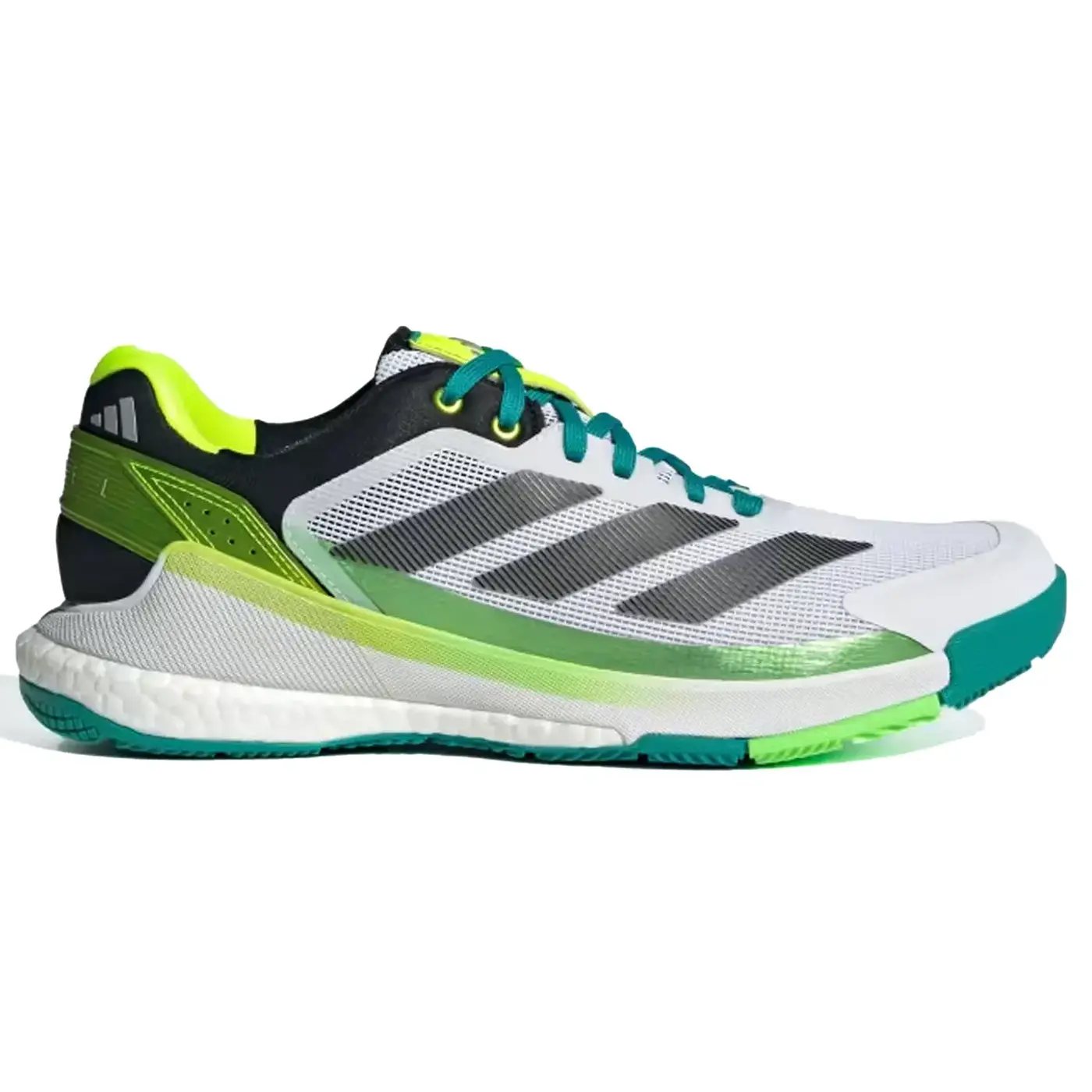 ADIDAS Crazyquick BOOST Padel Shoes Cloud White Lime 002 ADIDAS Crazyquick BOOST Padel Shoes Cloud White Lime 002