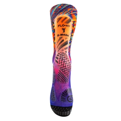 FLOKY Biomechanical Padel Socks S-Mash 3D Rio Orange 02