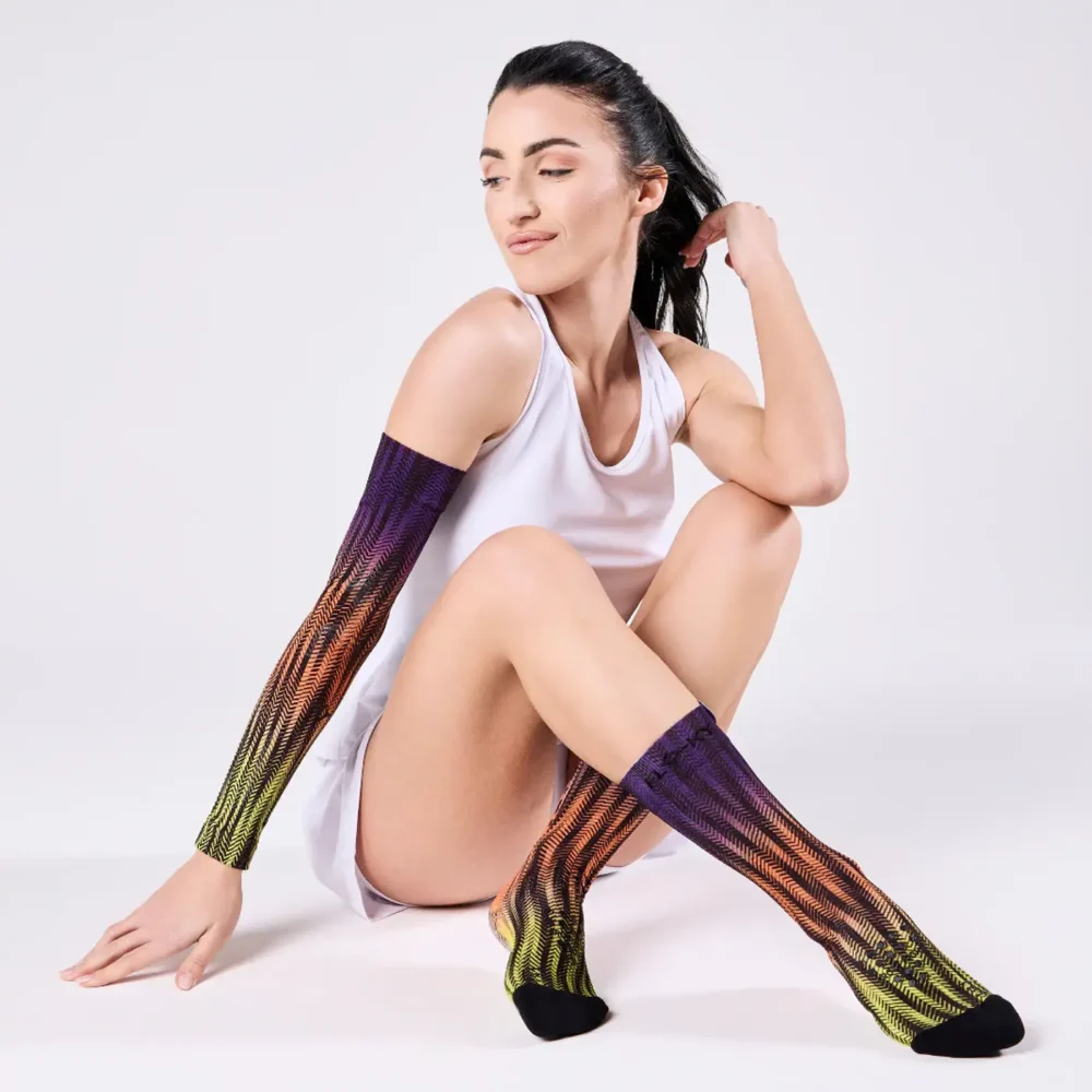 FLOKY Biomechanical Padel Socks S-Mash 3D Tokyo 04
