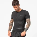 FLOKY OXY-GEN Biomechanical Padel Shirt Black 05