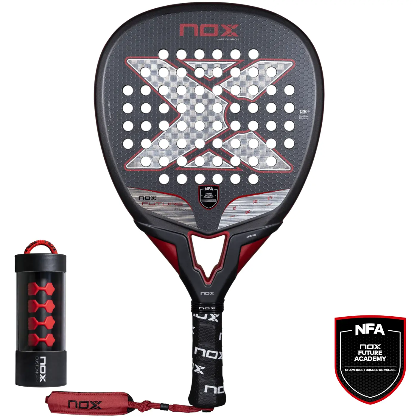 NOX Future Attack 12K Alum 2025 Padel Racket 001 NOX Future Attack 12K Alum 2025 Padel Racket 001