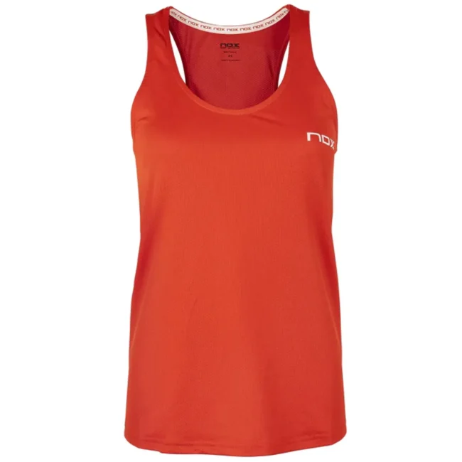 NOX Team Women's Padel Tank Top Red 01
