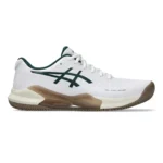 ASICS Gel Challenger 14 Clay Men's Padel Shoes White Green 01