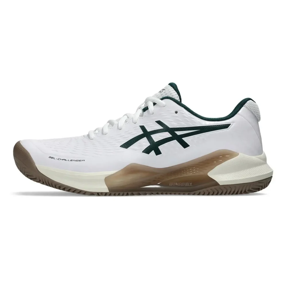 ASICS Gel Challenger 14 Clay Men's Padel Shoes White Green 08