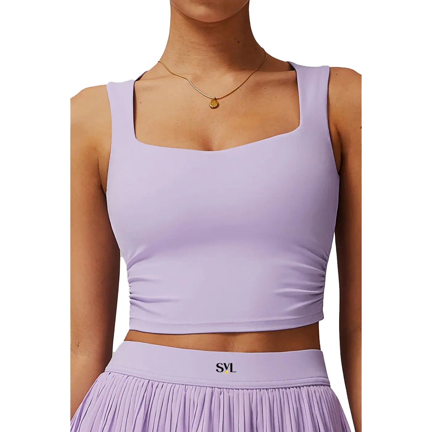SVL Plush Pleat Padel Top 01 SVL Plush Pleat Padel Top 01