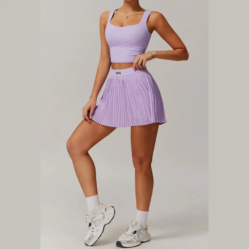 SVL Plush Pleat Women's Padel Skirt 05