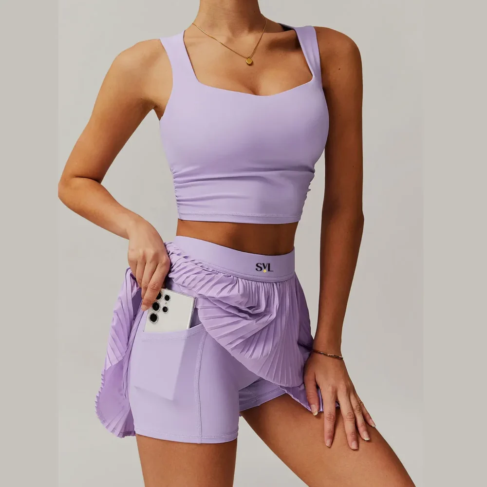 SVL Plush Pleat Women's Padel Skirt 09