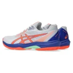 ASICS Game FF Padel Shoes White Vivid Coral 01