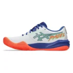 ASICS Gel Challenger 15 Men’s Padel Shoes White Vivid Coral 02