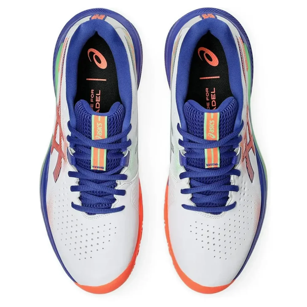 ASICS Gel Challenger 15 Men’s Padel Shoes White Vivid Coral 03