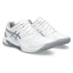 ASICS Gel Dedicate 8 White Pure Silver Women Padel Shoes 02