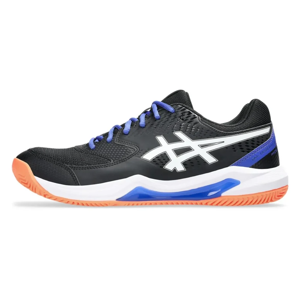 ASICS Padel Shoes Gel Dedicate 8 Black and White 001