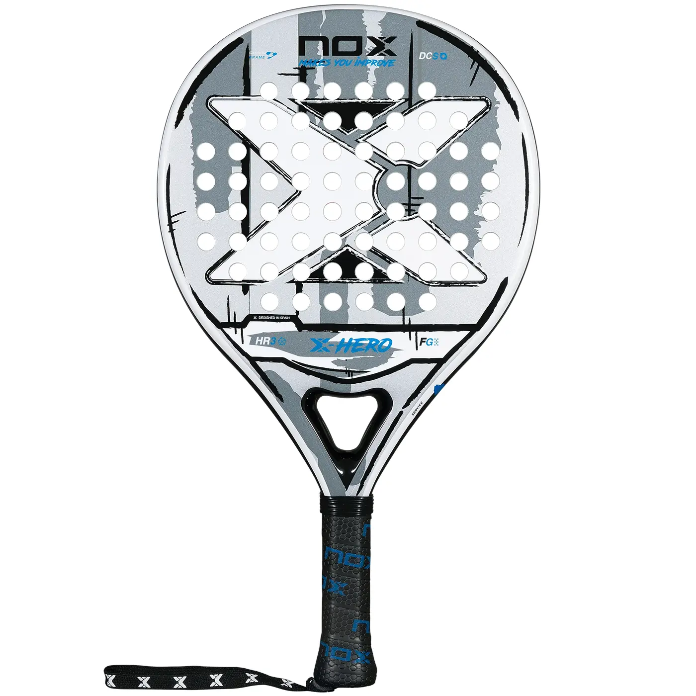 NOX X-Hero White 2026 Padel Racket 01 NOX X-Hero White 2026 Padel Racket 01