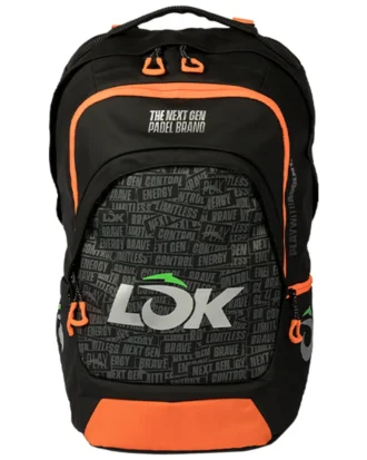 LÕK Maxx Gen 2 Padel Backpack Black Orange
