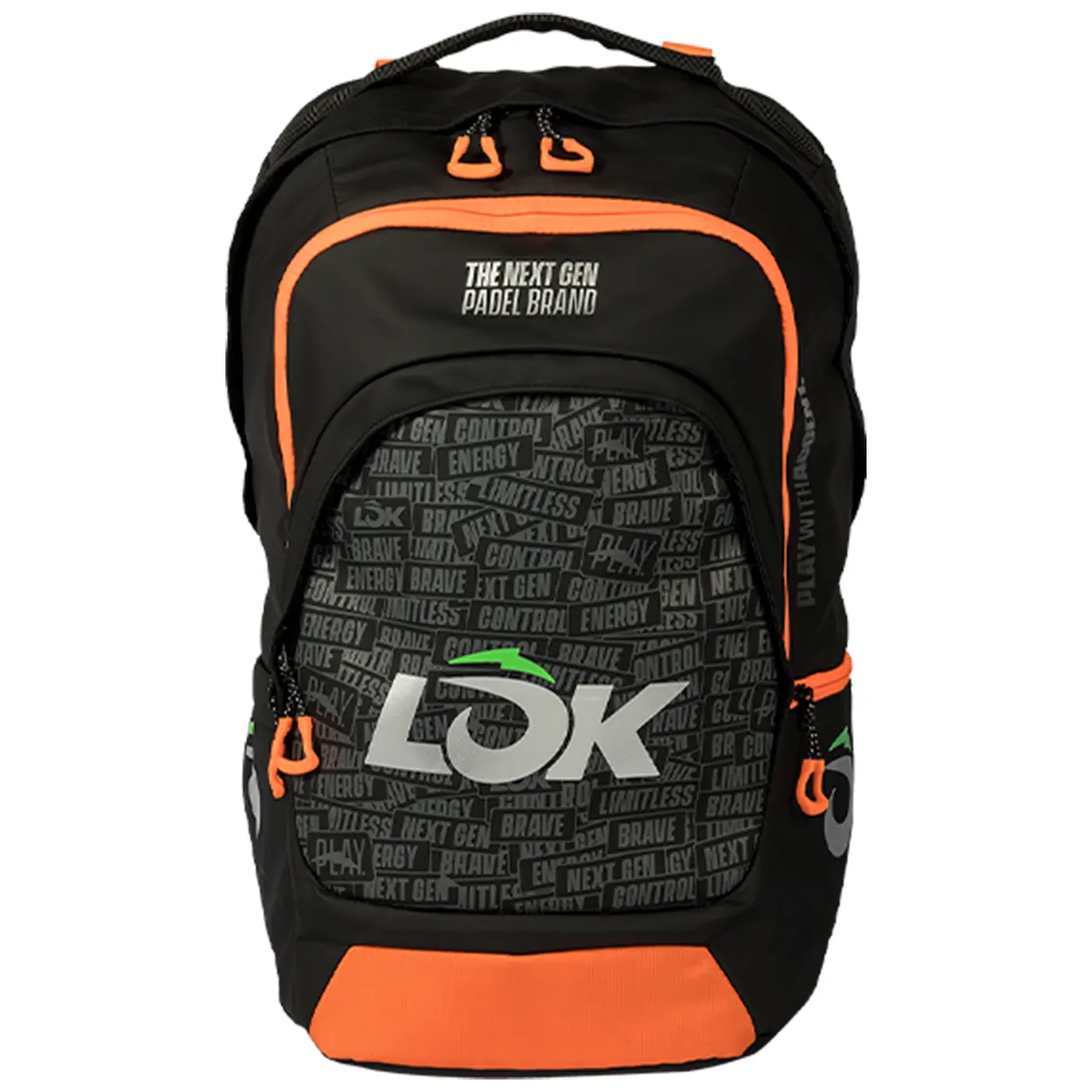 LÕK Maxx Gen 2 Padel Backpack Black Orange LÕK Maxx Gen 2 Padel Backpack Black Orange