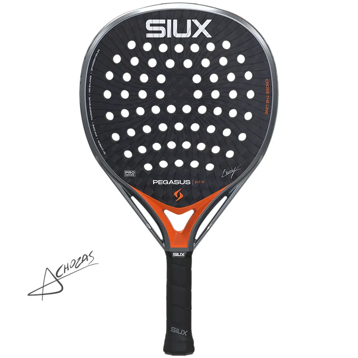 Siux Pegasus Pro 2026 Padel Racket Alex Chozas Orange 01 Siux Pegasus Pro 2026 Padel Racket Alex Chozas Orange 01
