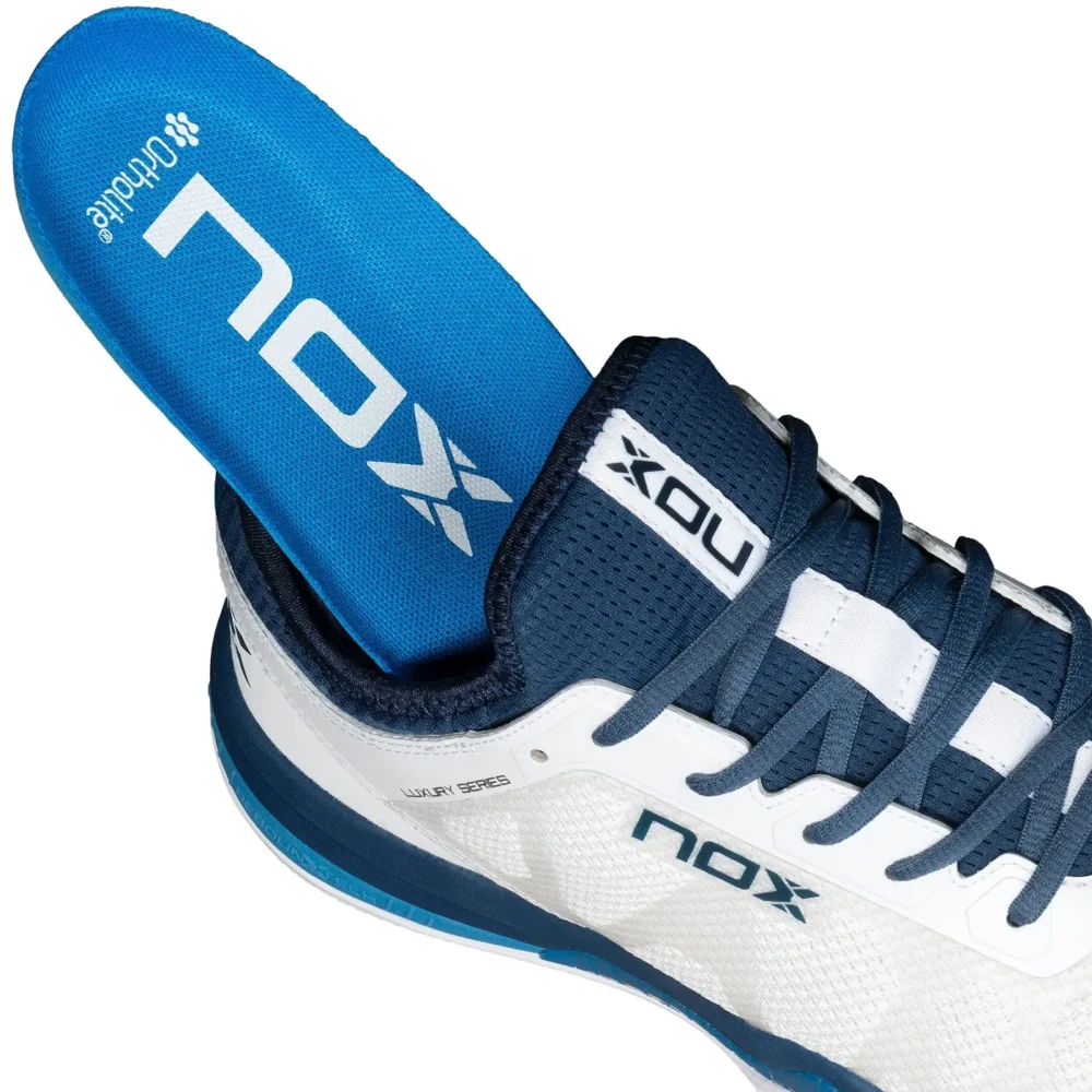 Nox Padel Shoes Nerbo White Swedish Blue 09