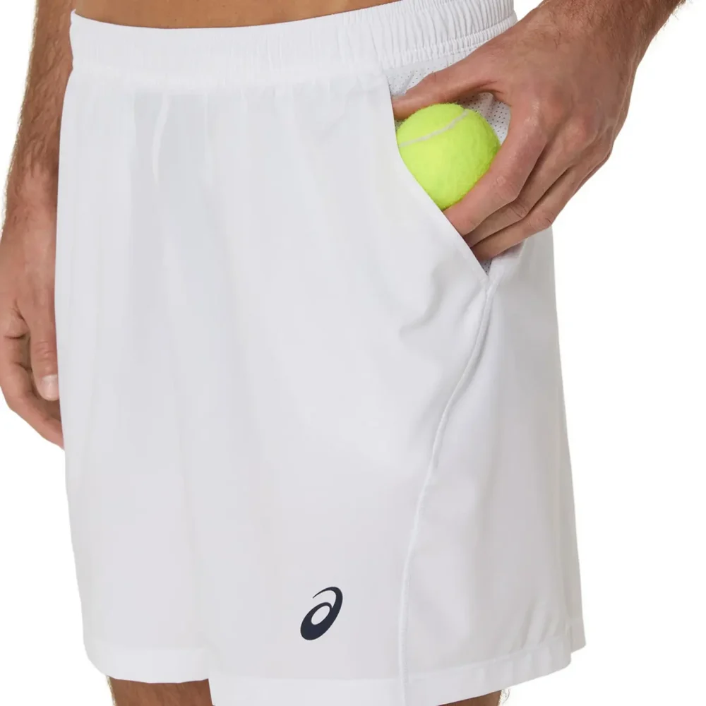 ASICS Court 7in Padel Shorts White 08