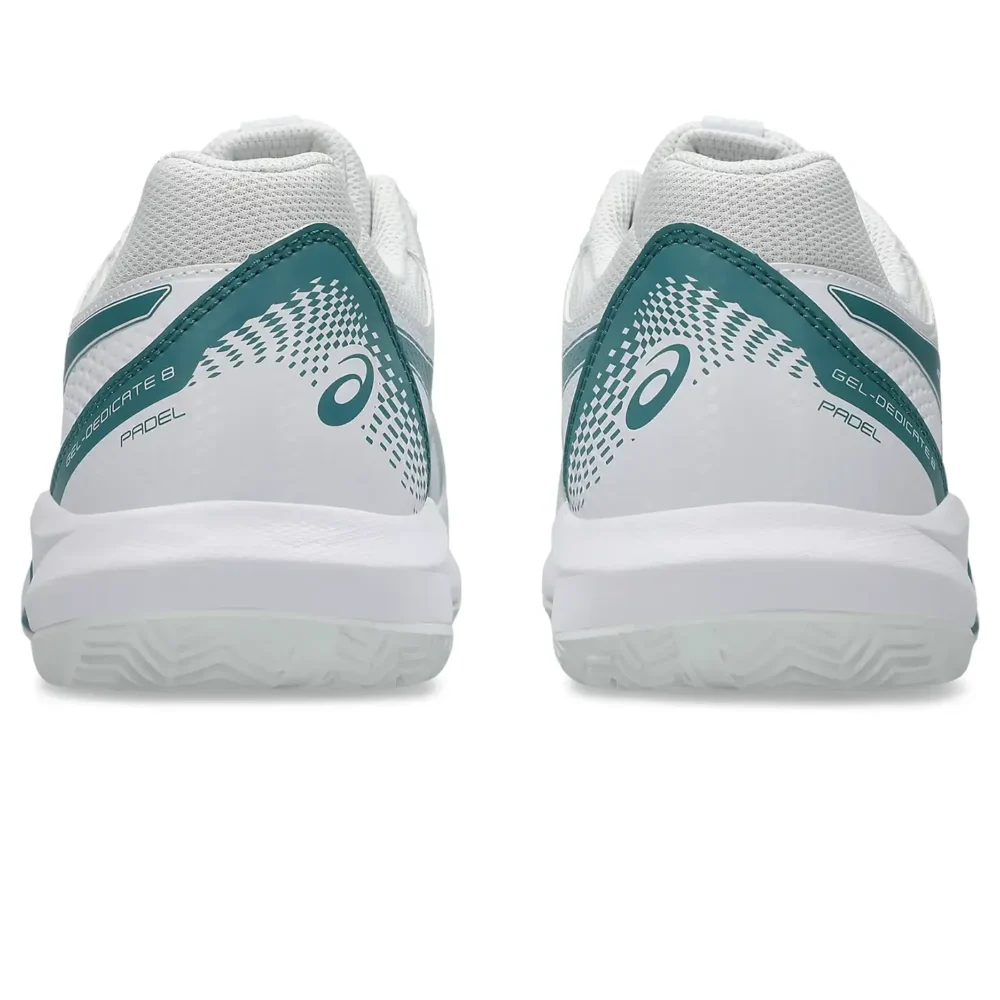 ASICS Gel-Dedicate 8 Padel Shoes 2026 White Misty Pine 03
