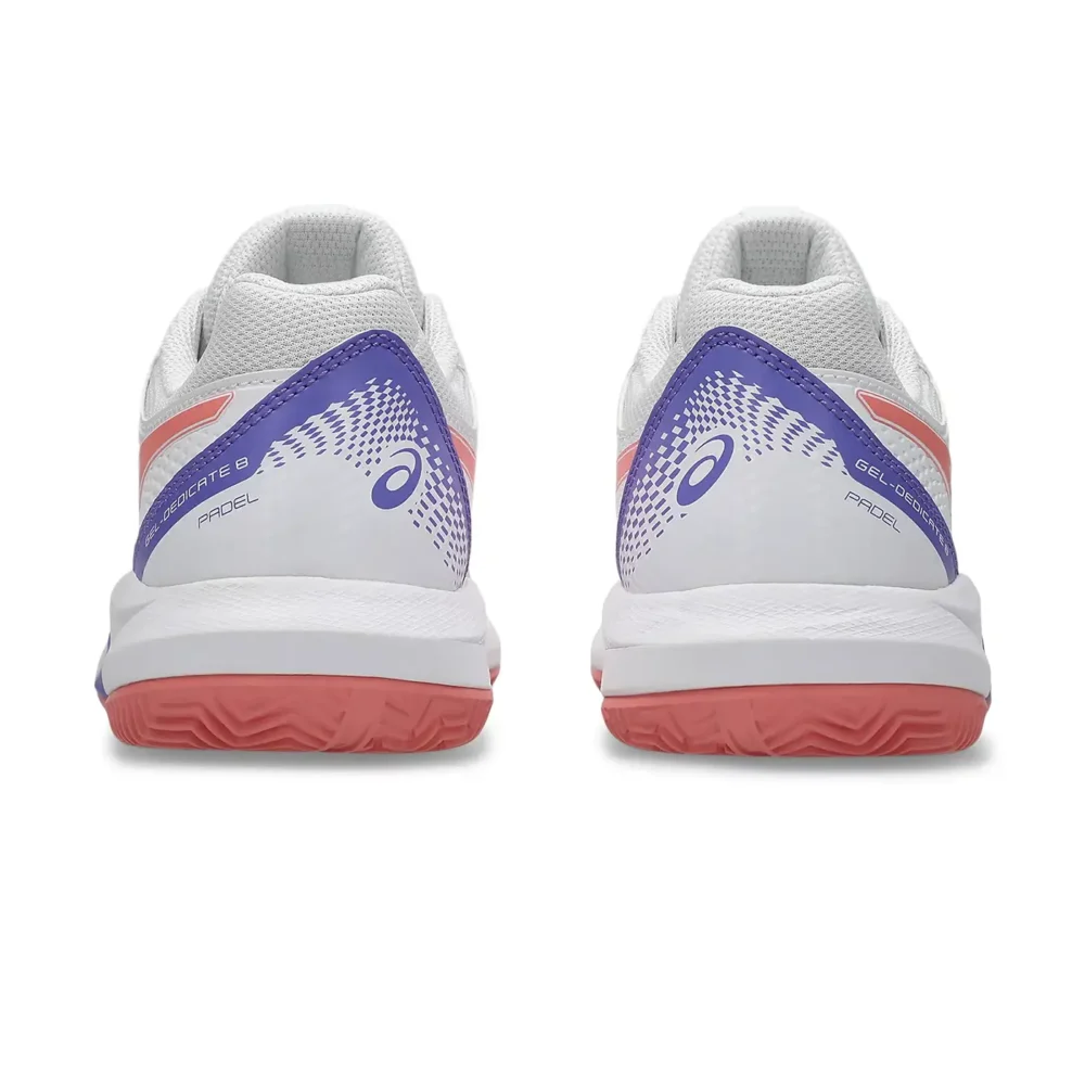 ASICS Gel-Dedicate 8 Women Padel Shoes 2026 White Guava 02