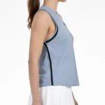 BULLPADEL Talava Women Padel Top Steel Blue 05