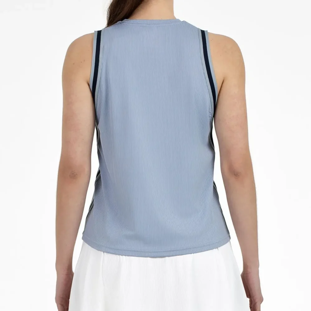 BULLPADEL Talava Women Padel Top Steel Blue 06