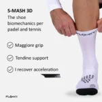 FLOKY Biomechanical S-Mash 3D Padel Socks 2026 Black 04
